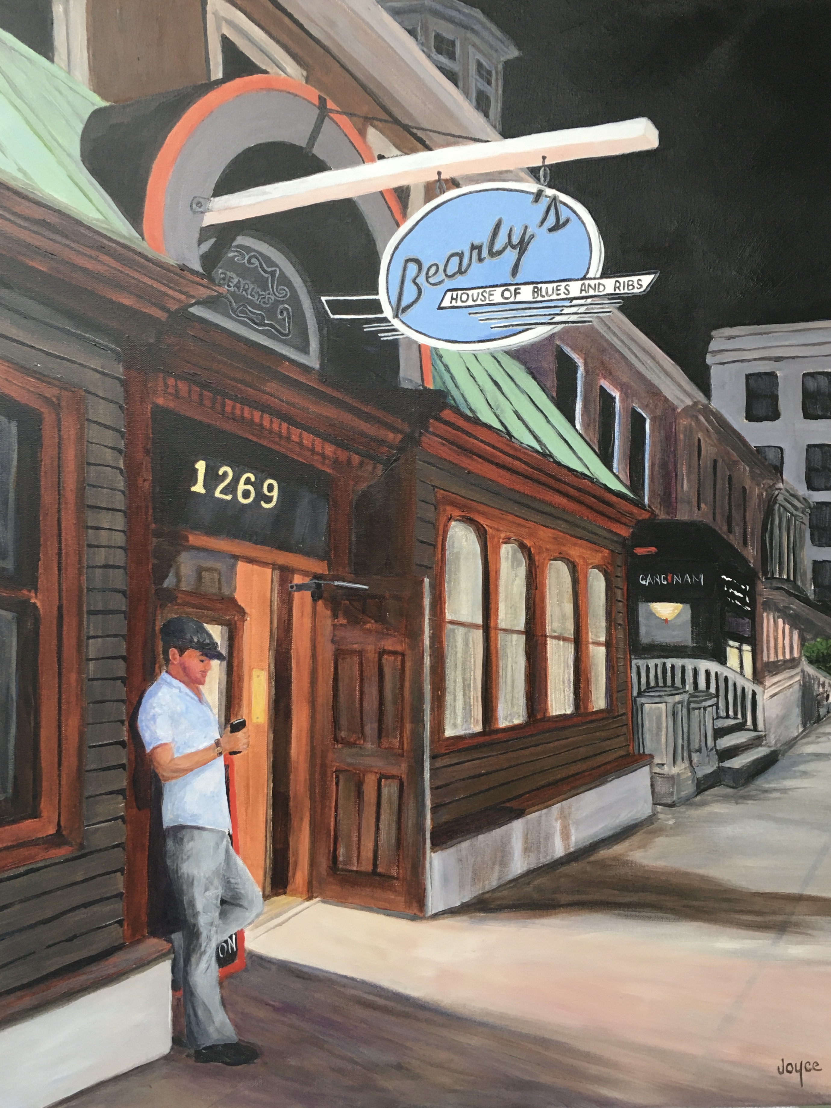Bearley's House of Blues - painting by Joyce Frederick