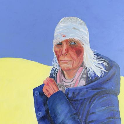 Ukrainian Strife - Painting by Joyce Frederick
