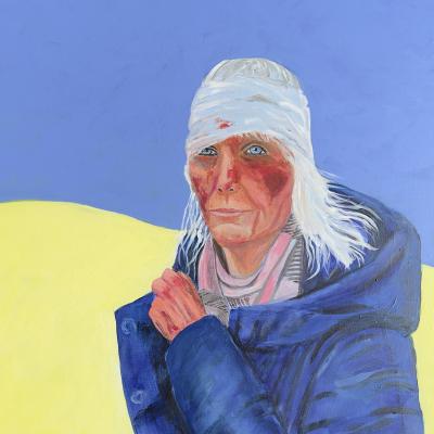 Ukrainian Strife Ukrainian Strife - Painting by Joyce Frederick