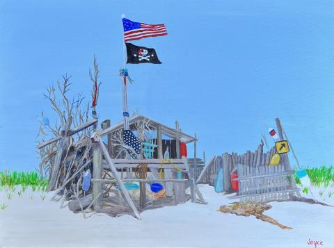 Lighthouse Beach – Original painting by Joyce Frederick