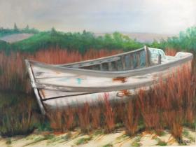 Chatham Dory - Painting by Joyce Frederick