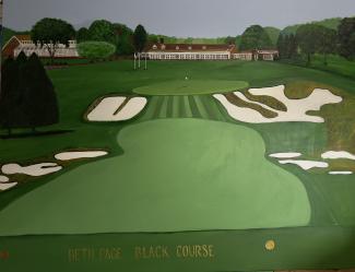 Bethpage Black Course - Painting by Joyce Frederick