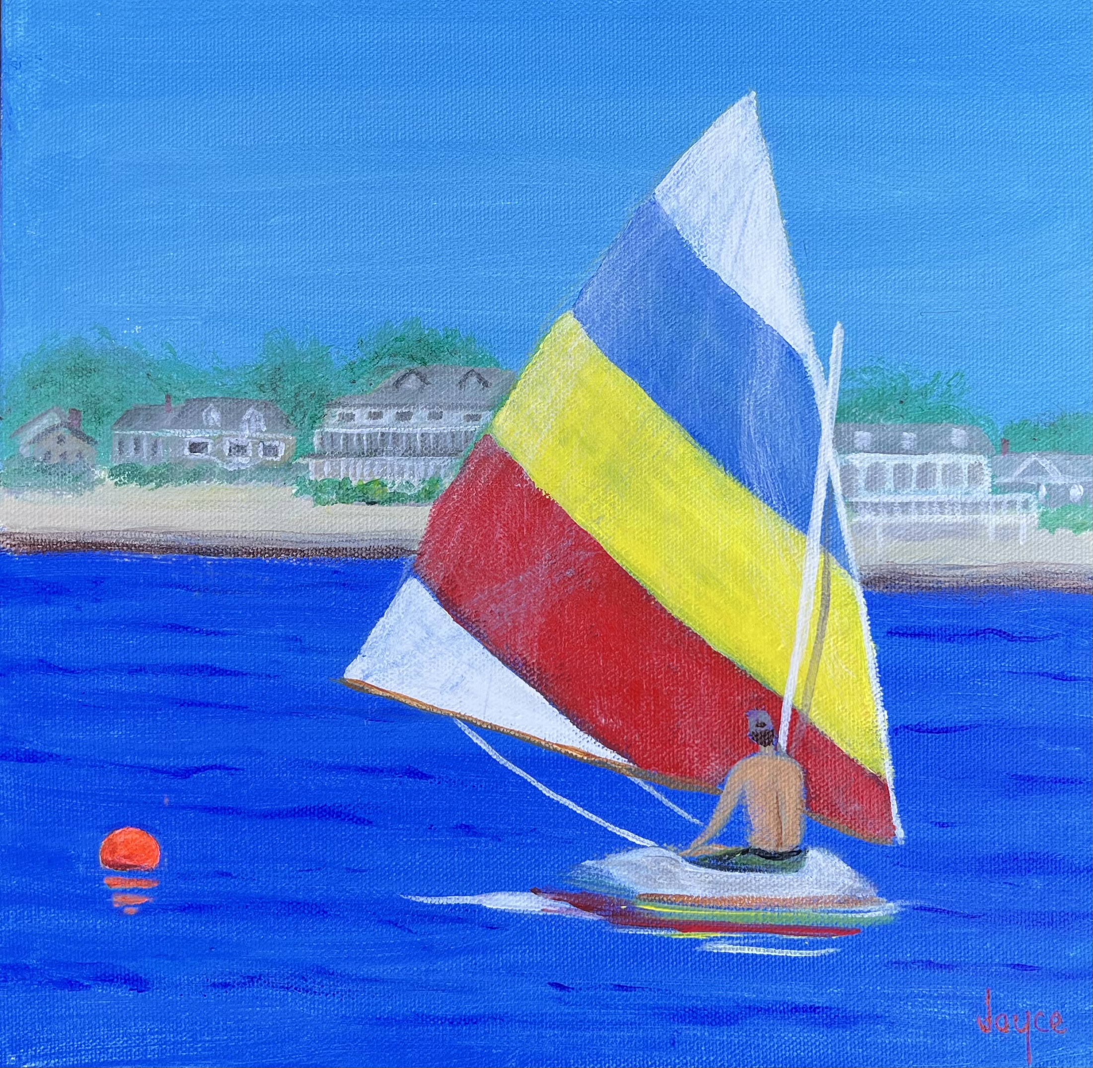 Hyannisport Sail – Original painting by Joyce Frederick