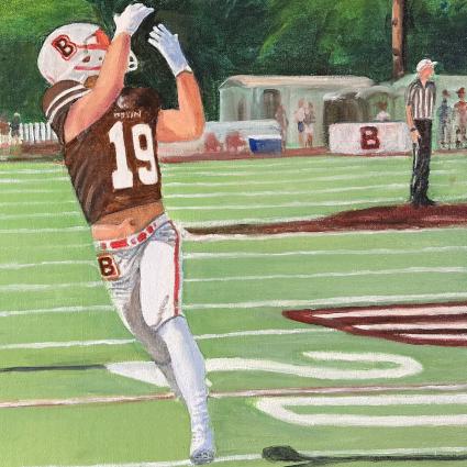 Brown's receiver Sutton - original painting by Joyce Frederick