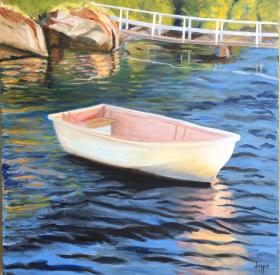 Pleasant Bay Dory - painting by Joyce Frederick