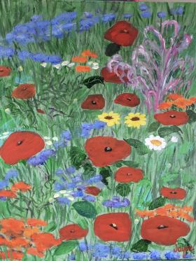 Wildflowers #2 - Original art by Joyce Frederick