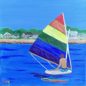 Pride Sail - painting by Joyce Frederick
