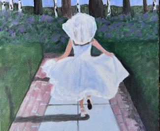 Giana's First Communion - painting by Joyce Frederick