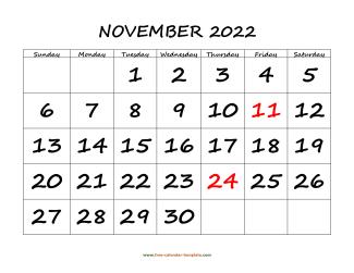 November 2022