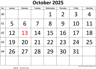 October 2025
